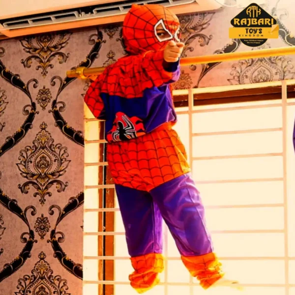 Comfortable & Fancy Spiderman Dress Costume for  Kids - Image 4