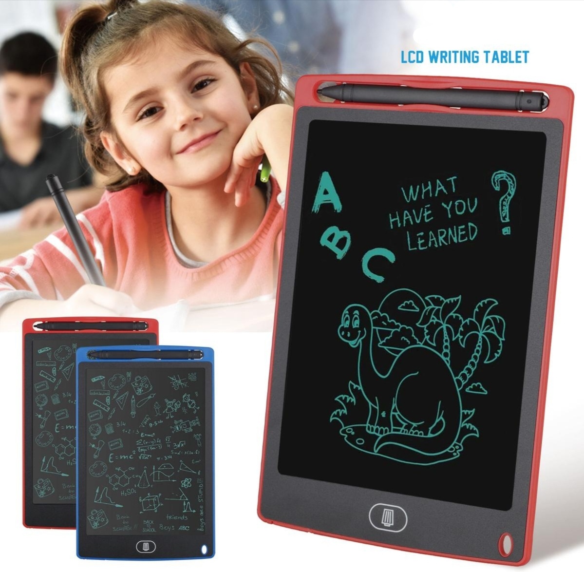 8.5",10" & 12" Inch LCD Writing, Drawing Tab For Kids