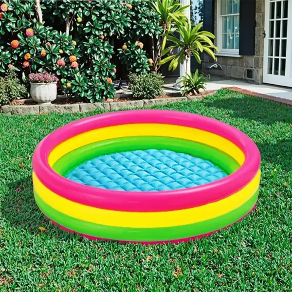 Intex Inflatable Baby Bath Tub Swimming Pool 58"inch x 13"inch (Multicolor) - Image 4
