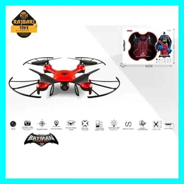 Batman Spiderman 2.4 GHz Y20-2 6-Axis Flying Drone For Kids And Adult